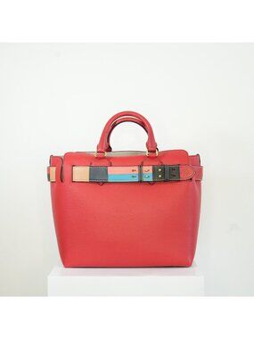 Burberry "The Belt" Tote Bag Red with Dust Bag